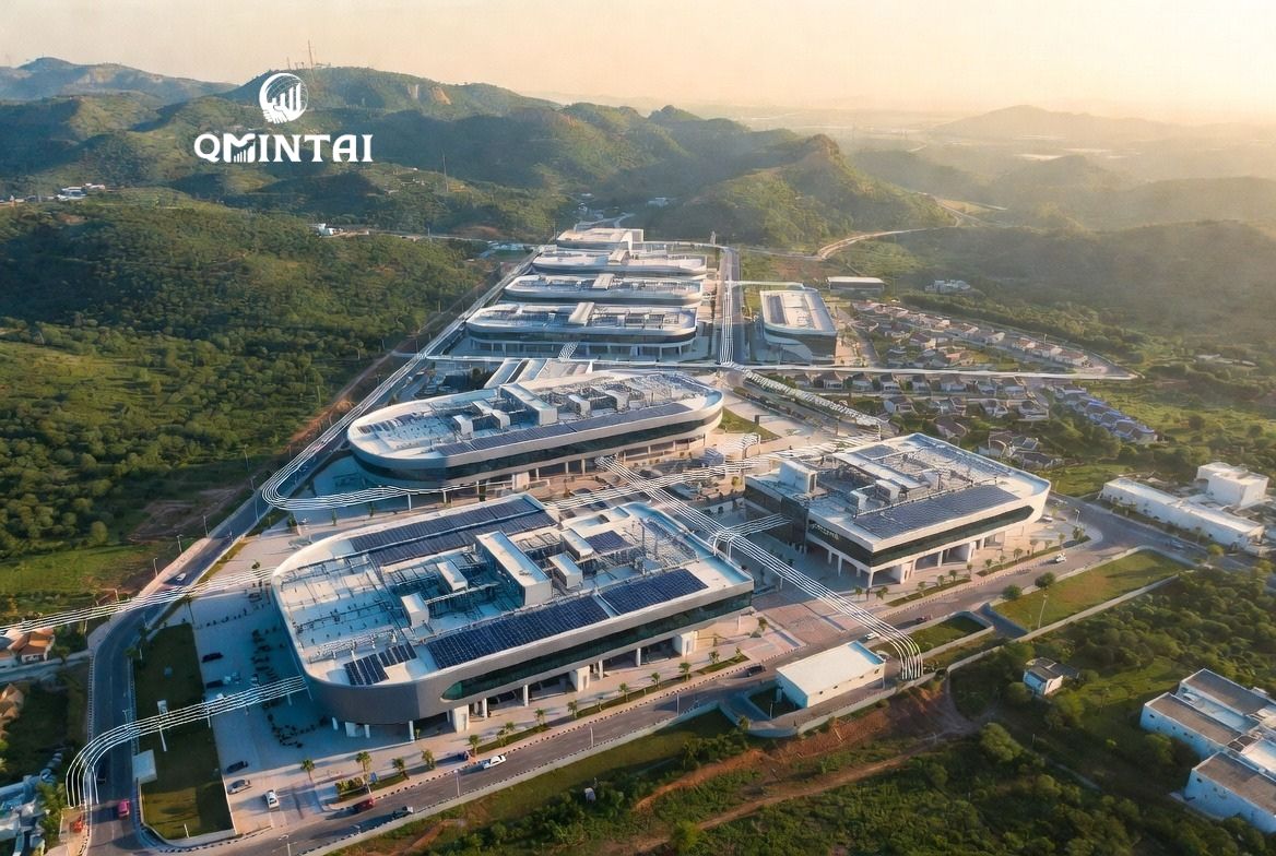 Modern data centre campus aerial view - Annampalli